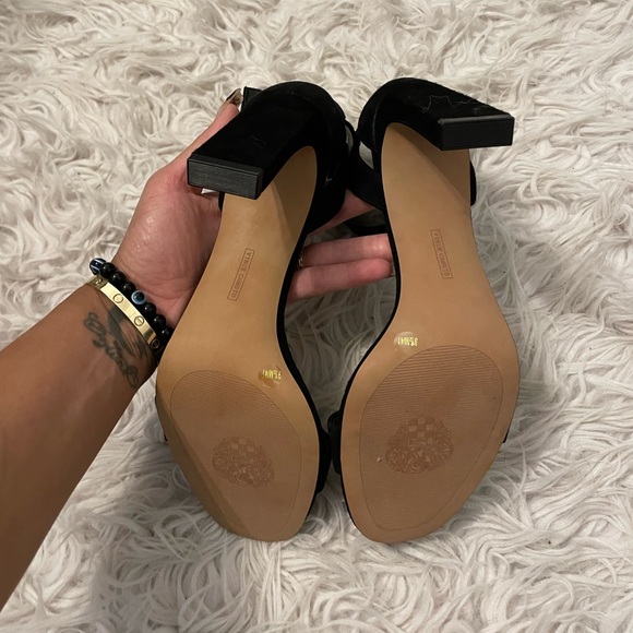 Vince Camuto Black Suede Heels - Picture 2 of 4